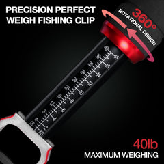 Built-in 40 lb (18 kg) scale display on Ghosthorn fish lip gripper
