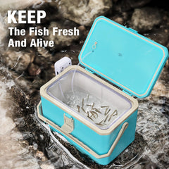 Ghosthorn 14L fishing cooler blue side view