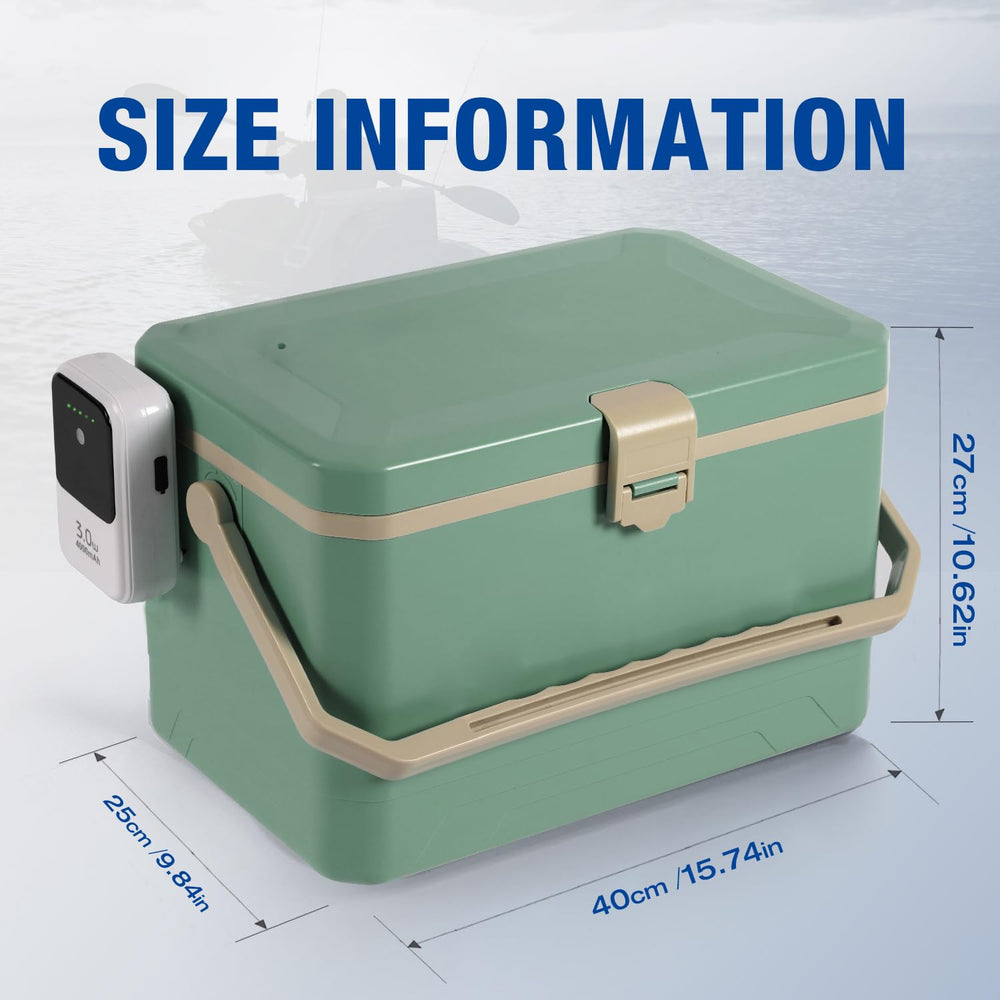 Ergonomic grip handle and secure latch on Ghosthorn cooler