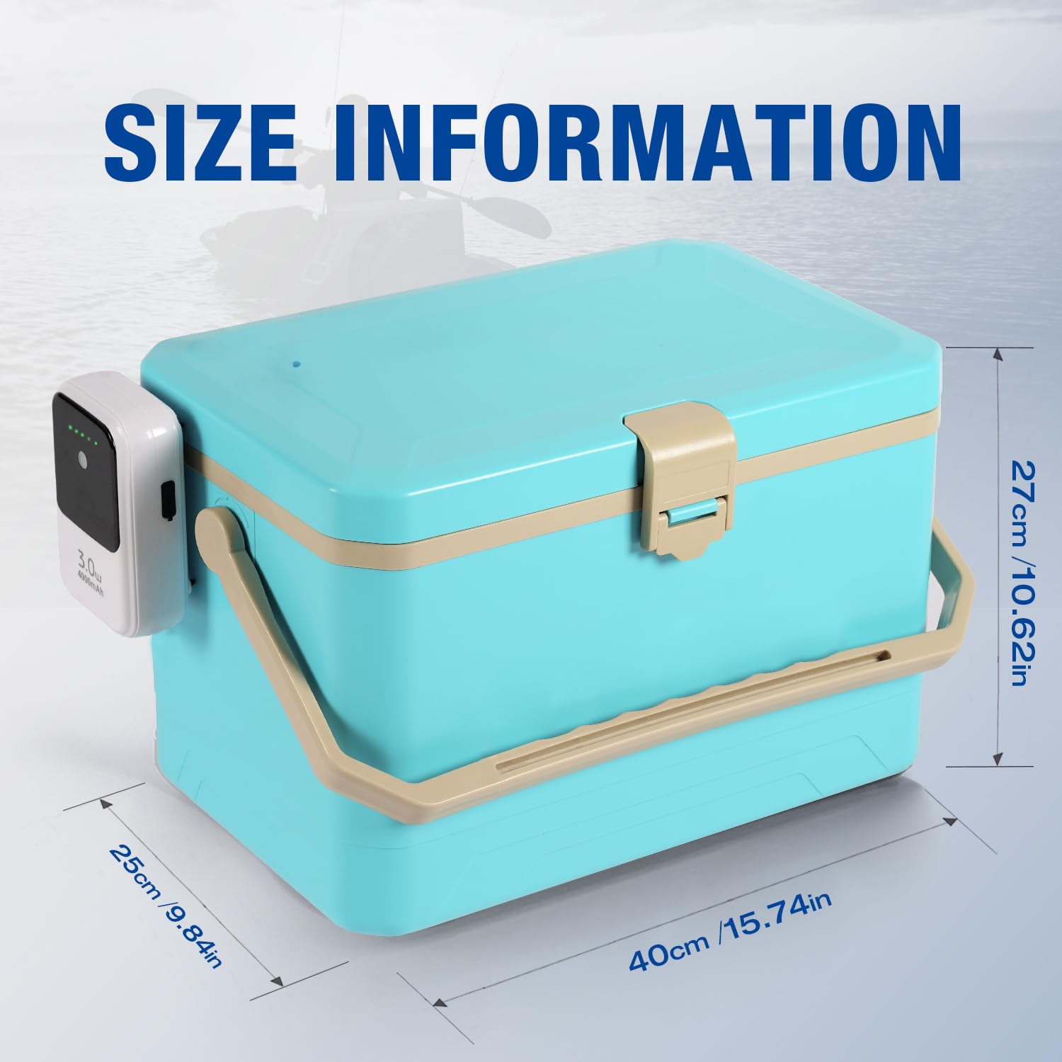 Portable bait bucket doubles as outdoor seat
