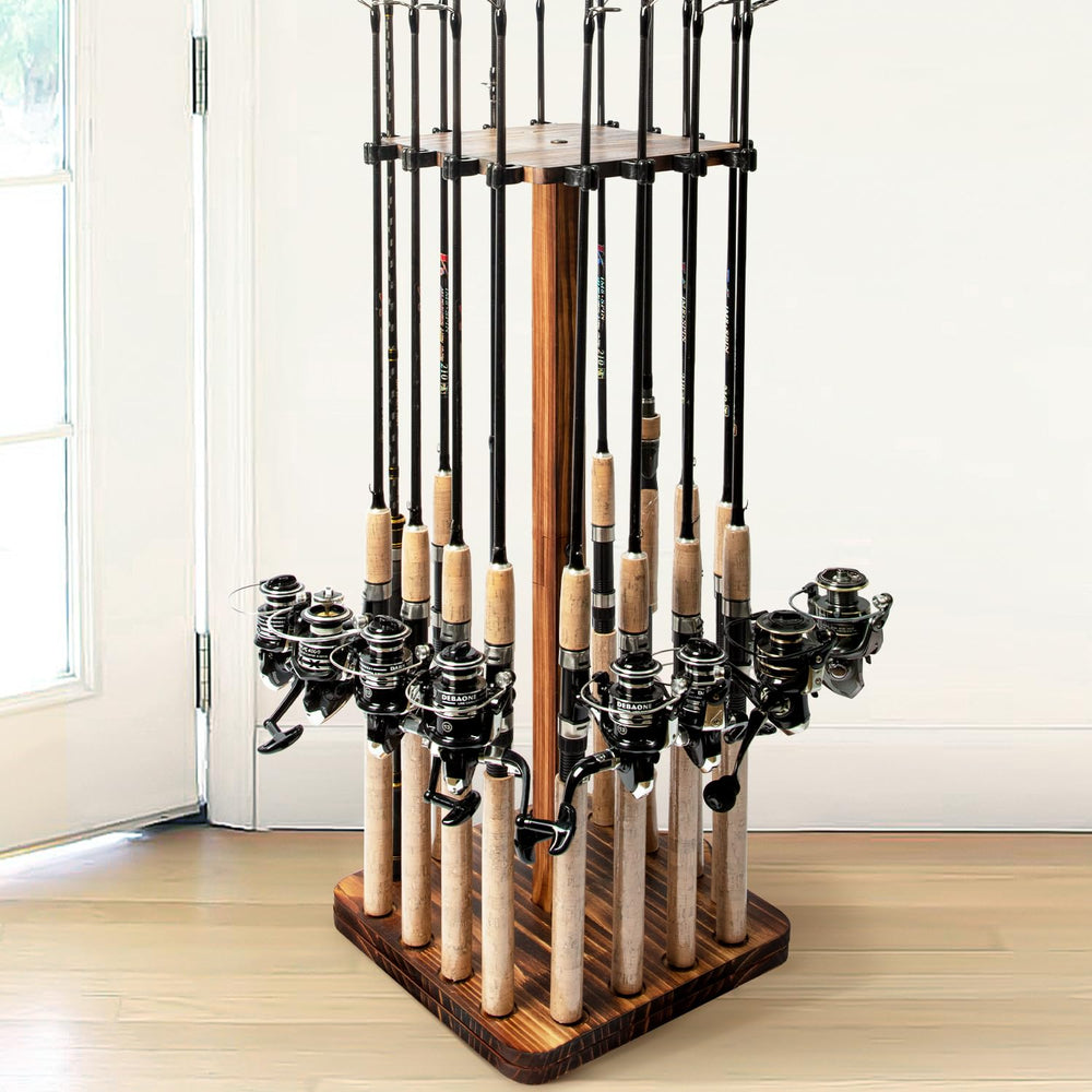 Ghosthorn 360-degree rotating fishing rod holder - front view