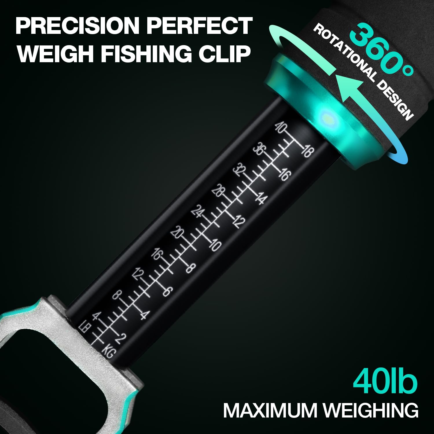 360-degree swivel with non-slip handle