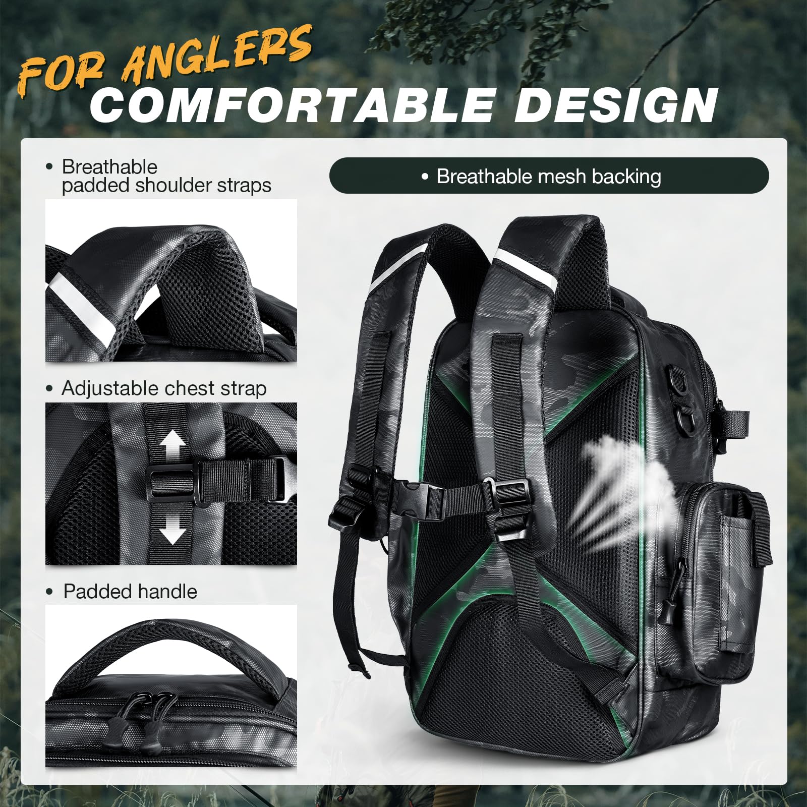 Ghosthorn backpack with padded straps for comfortable all-day wear.