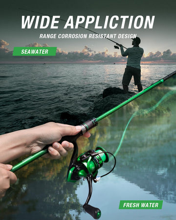 Ghosthorn reel features carbon fiber drag washers delivering strong, smooth stopping power.