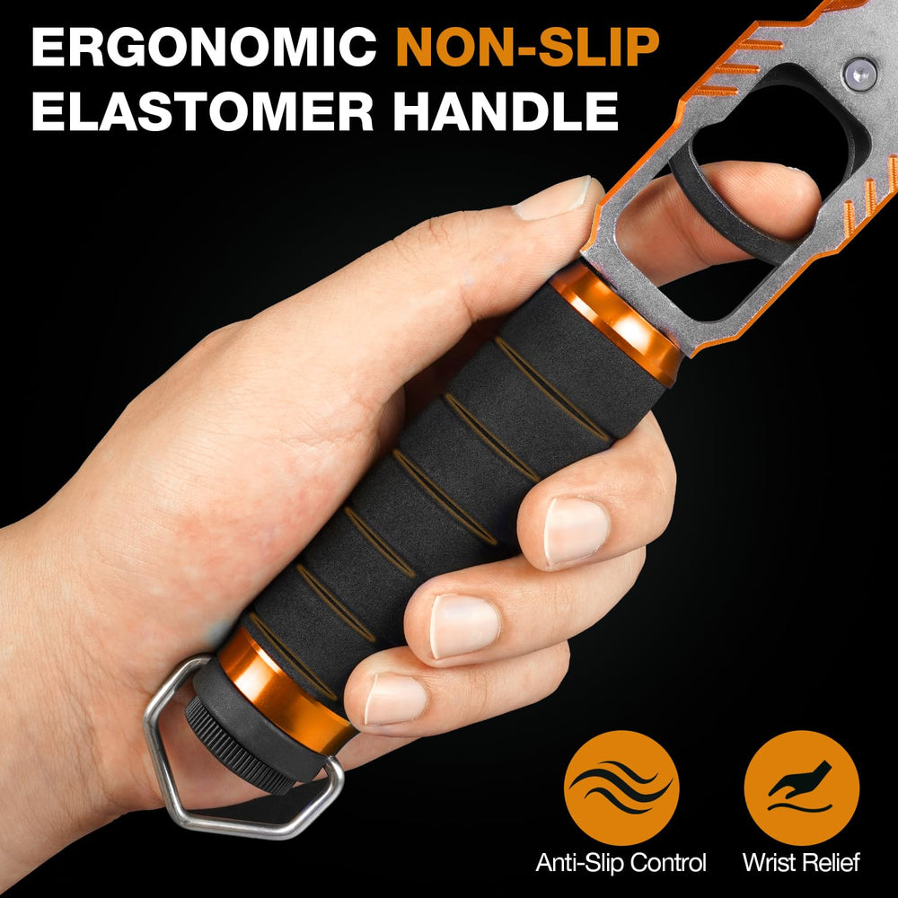 Ghosthorn ergonomic EVA non-slip handle provides secure grip in wet conditions.