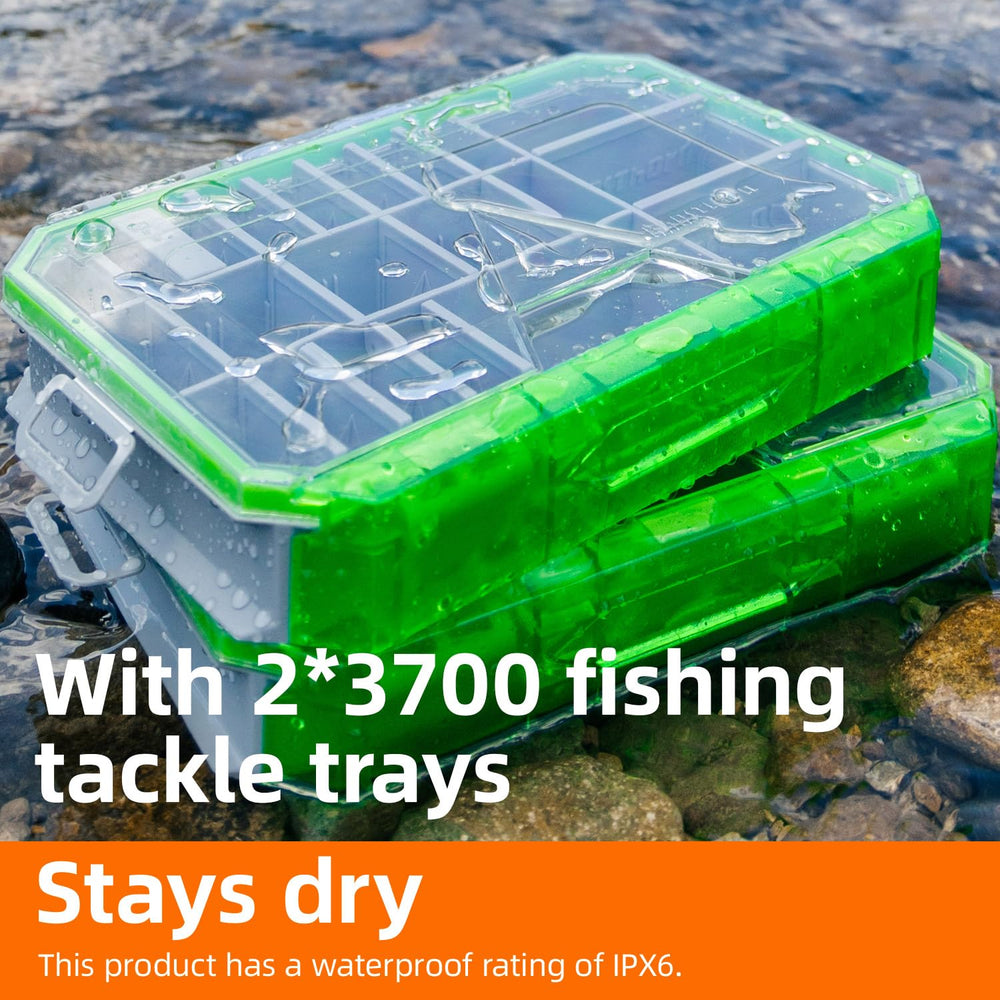 Ghosthorn fishing backpack 600D fabric resists wear and splashes on trips.