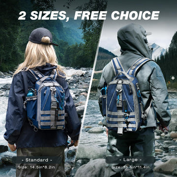 Ghosthorn fishing backpack inner-organization keeps lures and phone neatly separated.
