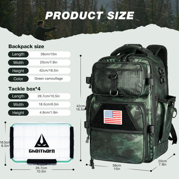 Ghosthorn multi-use design suitable for bank fishing, wading, and hiking