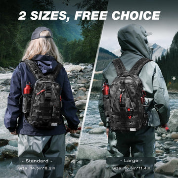 Ghosthorn fishing backpack waterproof nylon resists wear in rough waters