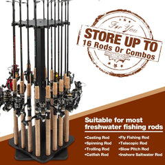 Floor stand dimensions 13x13x30 inches for rod storage