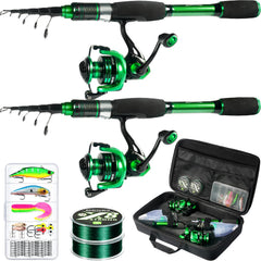 Ghosthorn graphite telescopic rod extended for easy travel setup and accurate casting