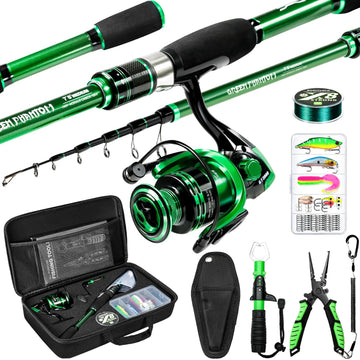 Ghosthorn graphite telescopic rod — lightweight, portable setup for on-the-go freshwater fishing