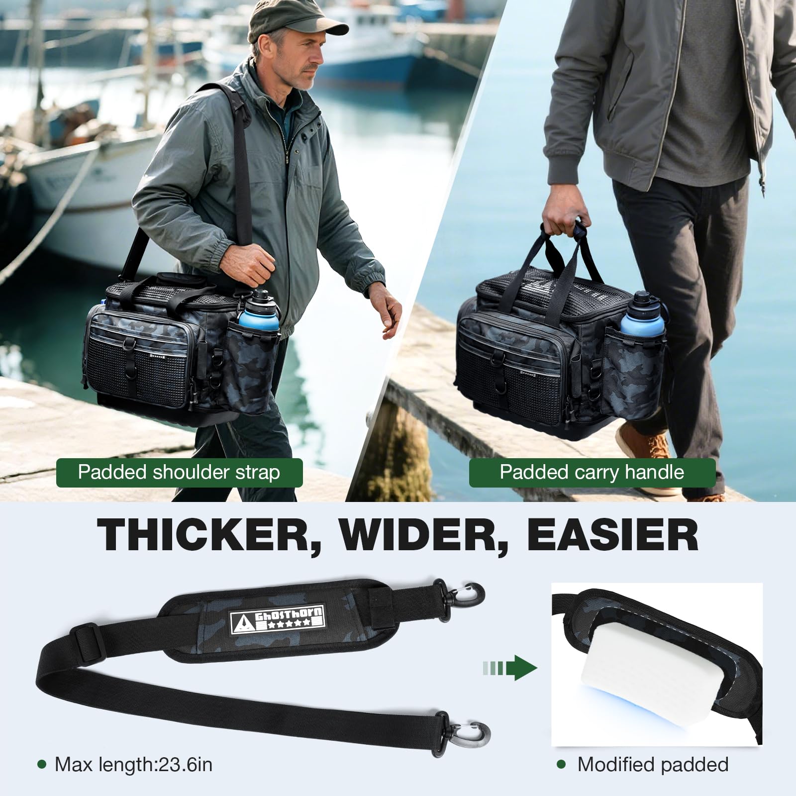 Ghosthorn interior waterproof pocket protects valuables like phone and keys
