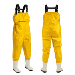 Ghosthorn kids chest waders inner seams close-up showing comfort