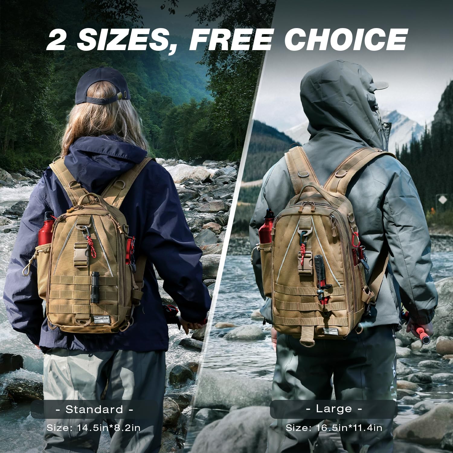 Ghosthorn lightweight backpack design enhances comfort during long fishing outings.