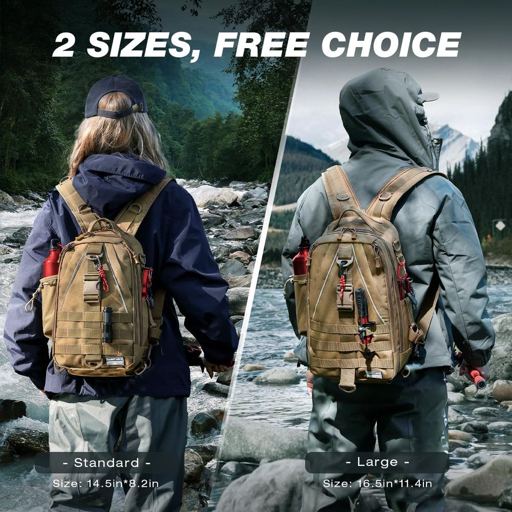 Ghosthorn lightweight backpack design enhances comfort during long fishing outings.