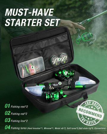 Ghosthorn portable travel bag keeps rod and reel organized for trips
