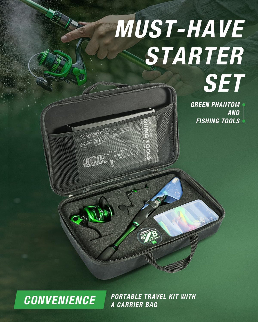 Ghosthorn reel drag system — powerful, smooth stopping power for diverse catches