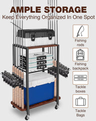Durable heavy-duty steel rod holder with retro-style finish