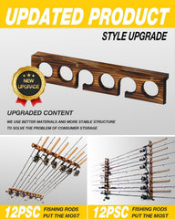 Ghosthorn rod rack wide-diameter design fits large saltwater and ultralight rods