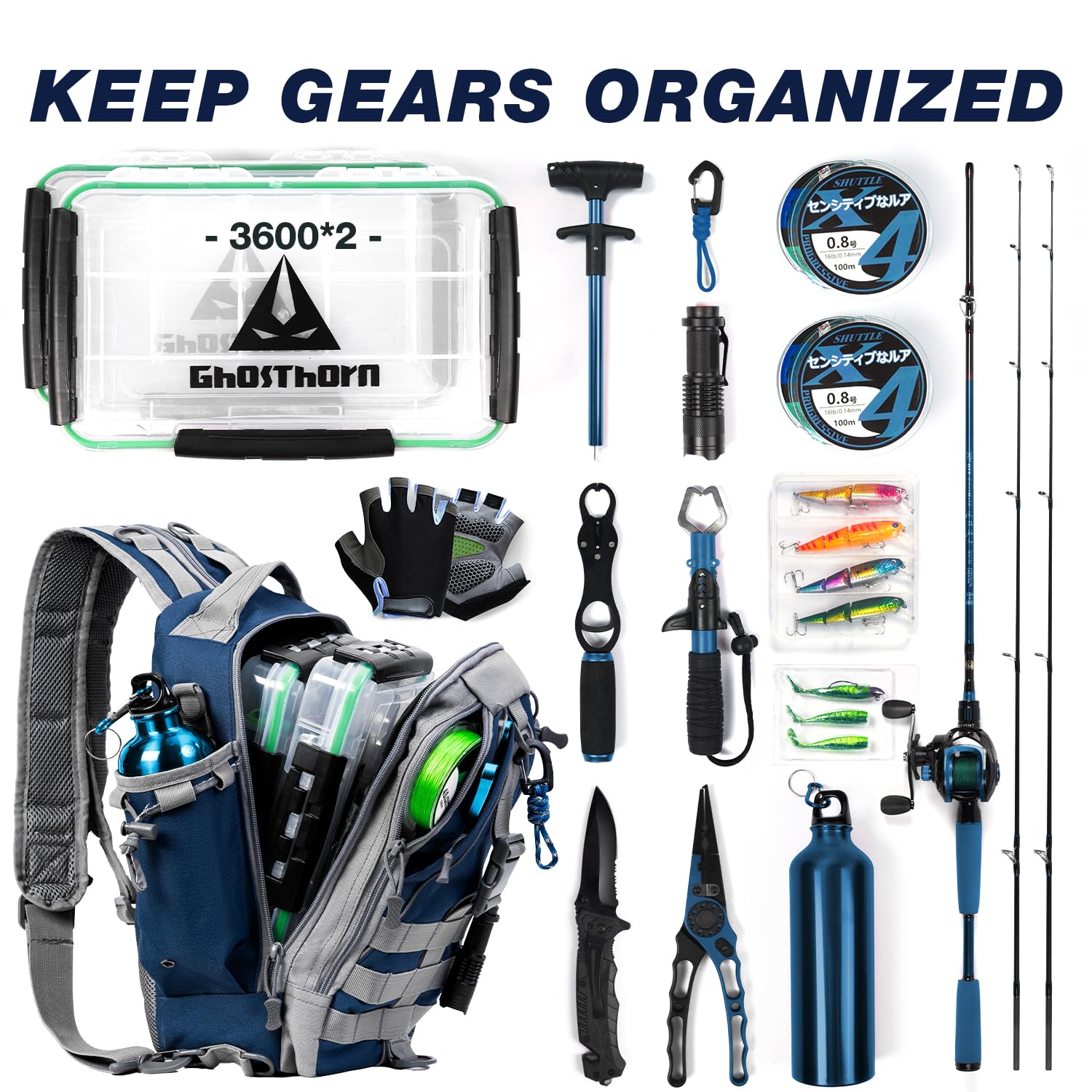 Ghosthorn side rod belts and bottom belt secure gear.