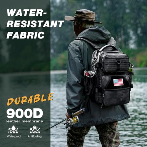 Waterproof 900D nylon fabric on Ghosthorn backpack