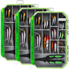 Ghosthorn waterproof tackle box 3600 trays keeps gear organized on fishing trips.