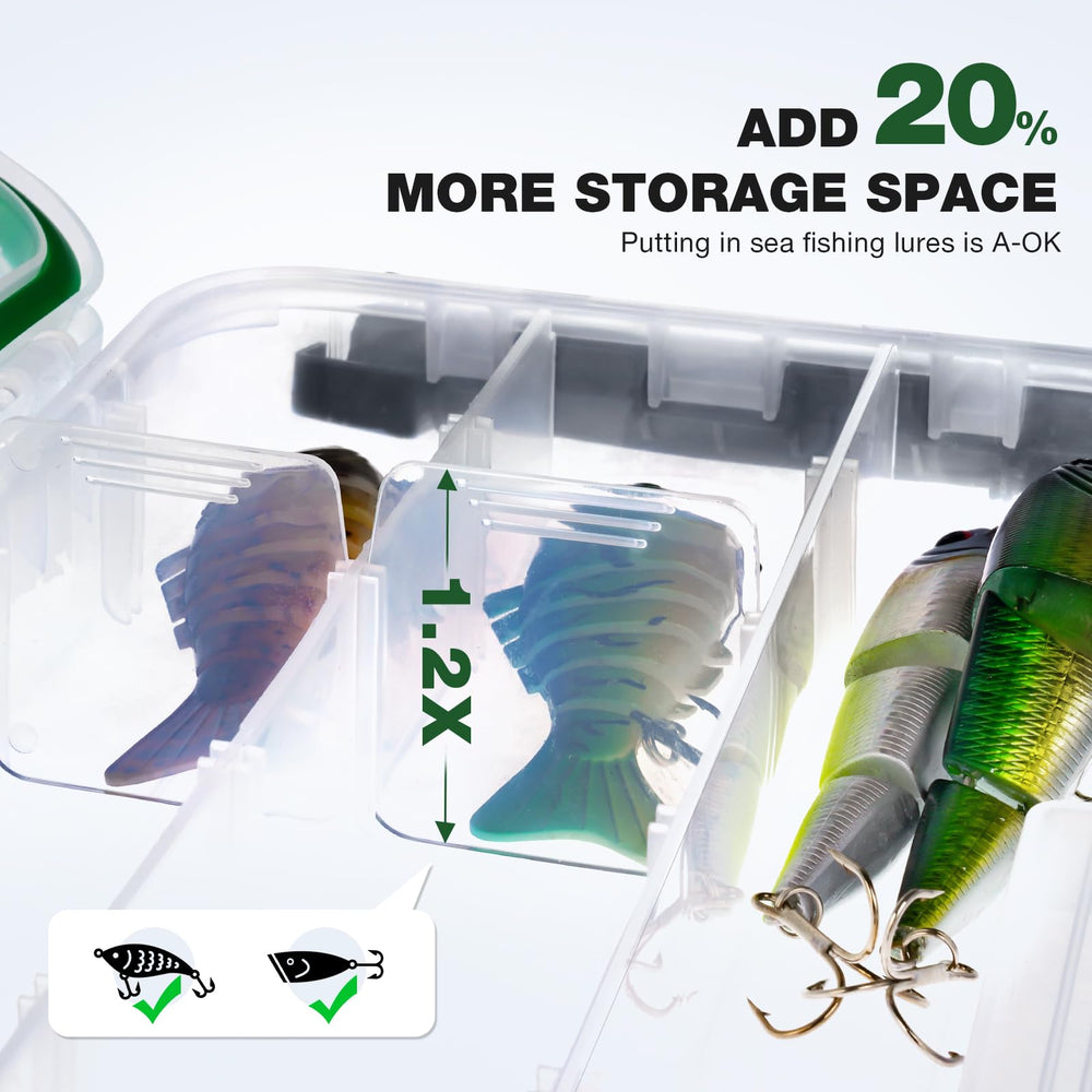 Ghosthorn waterproof tackle box seal protects gear in rain and splashes.