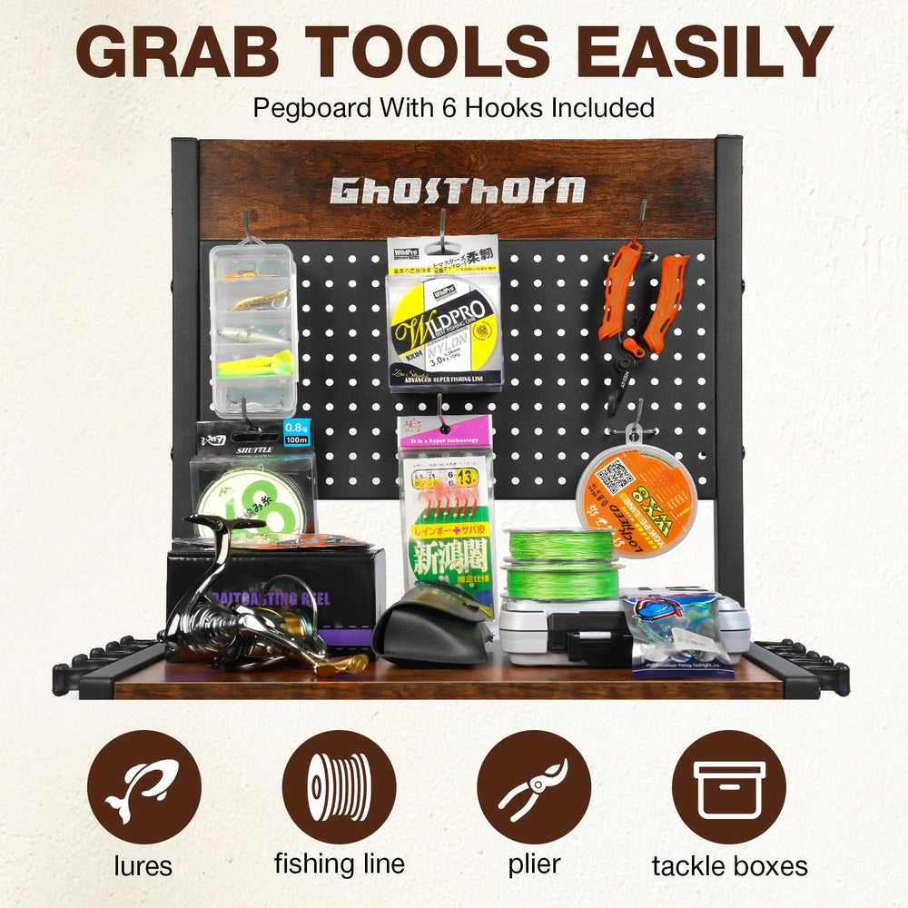 Ghosthorn wheels lockable enable smooth, portable storage around the garage.