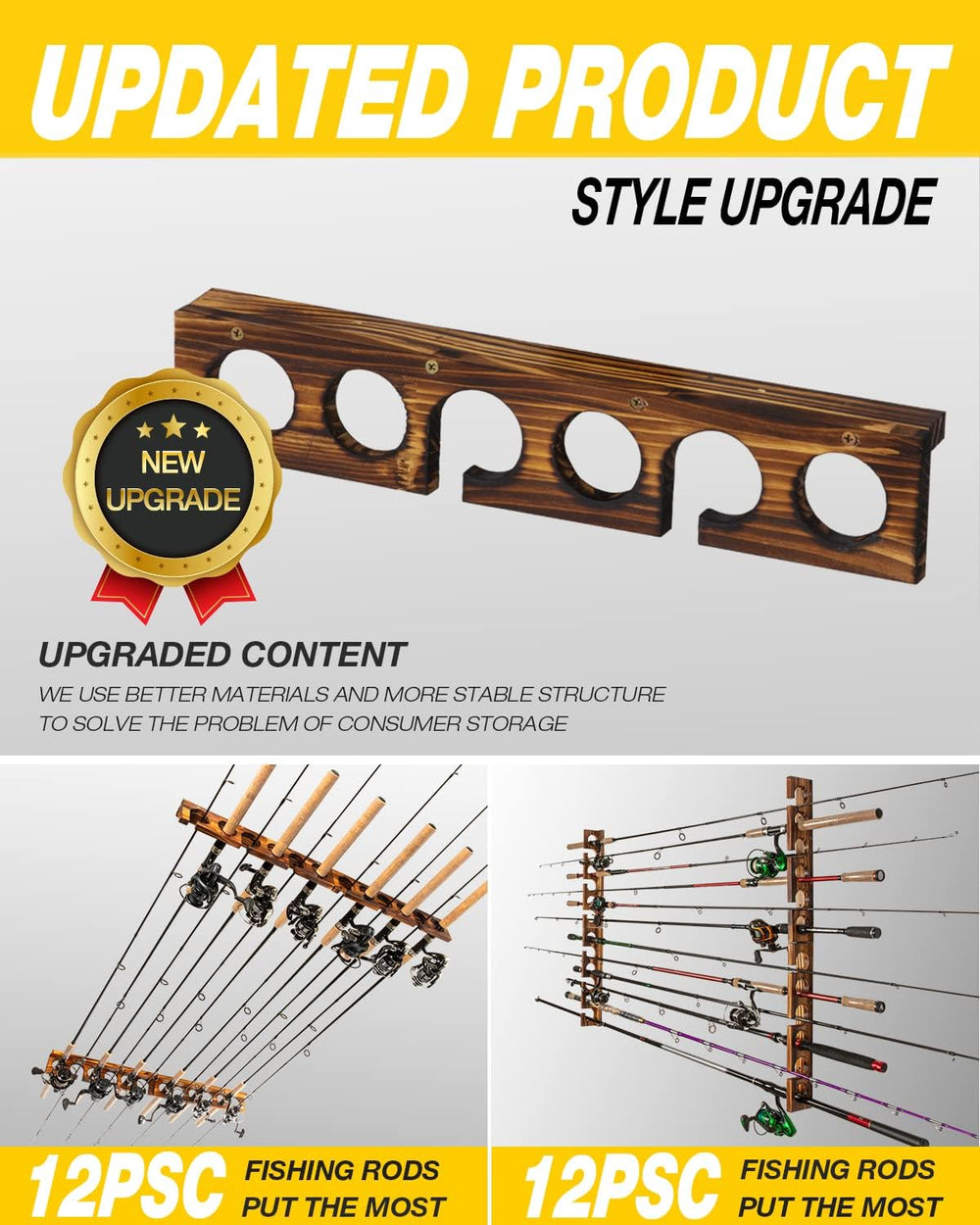 Ghosthorn wide-diameter holders accommodate large saltwater and ultralight rods.