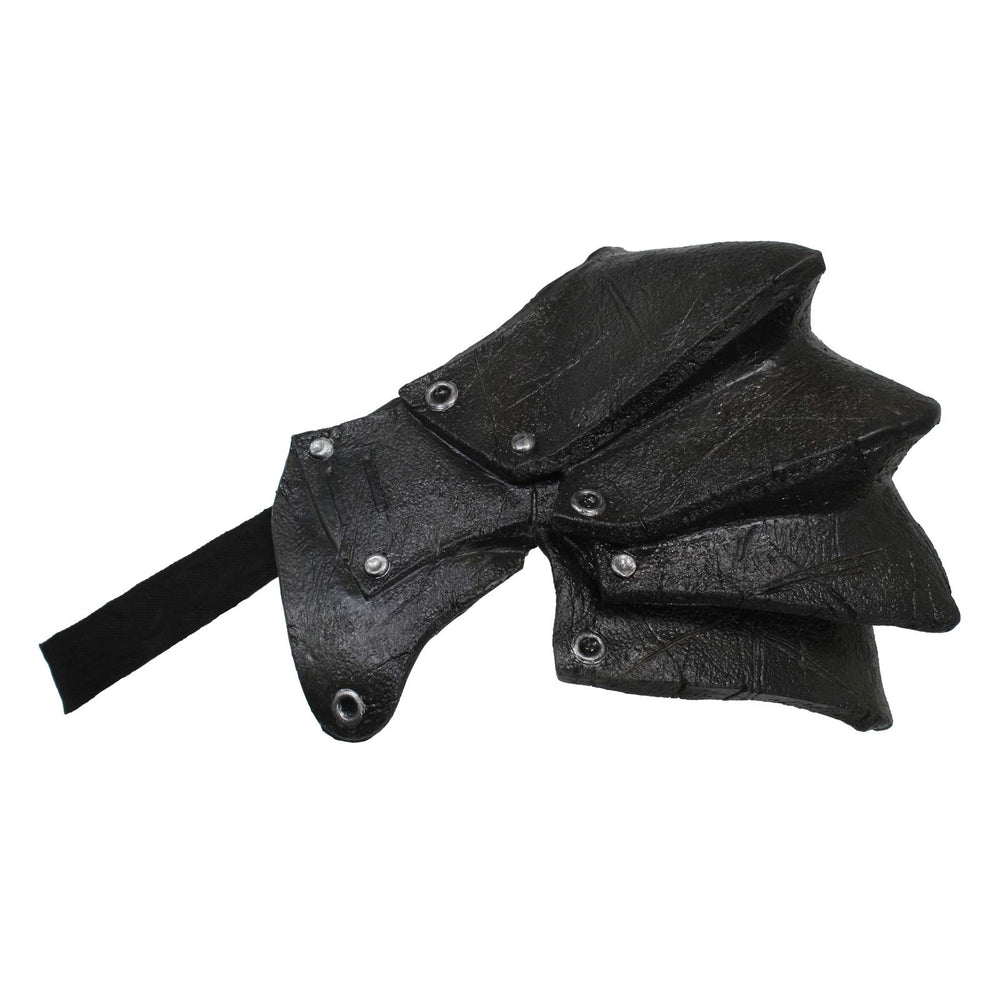 Ghoulish Productions Black Pauldron shoulder armour worn for authentic cosplay look