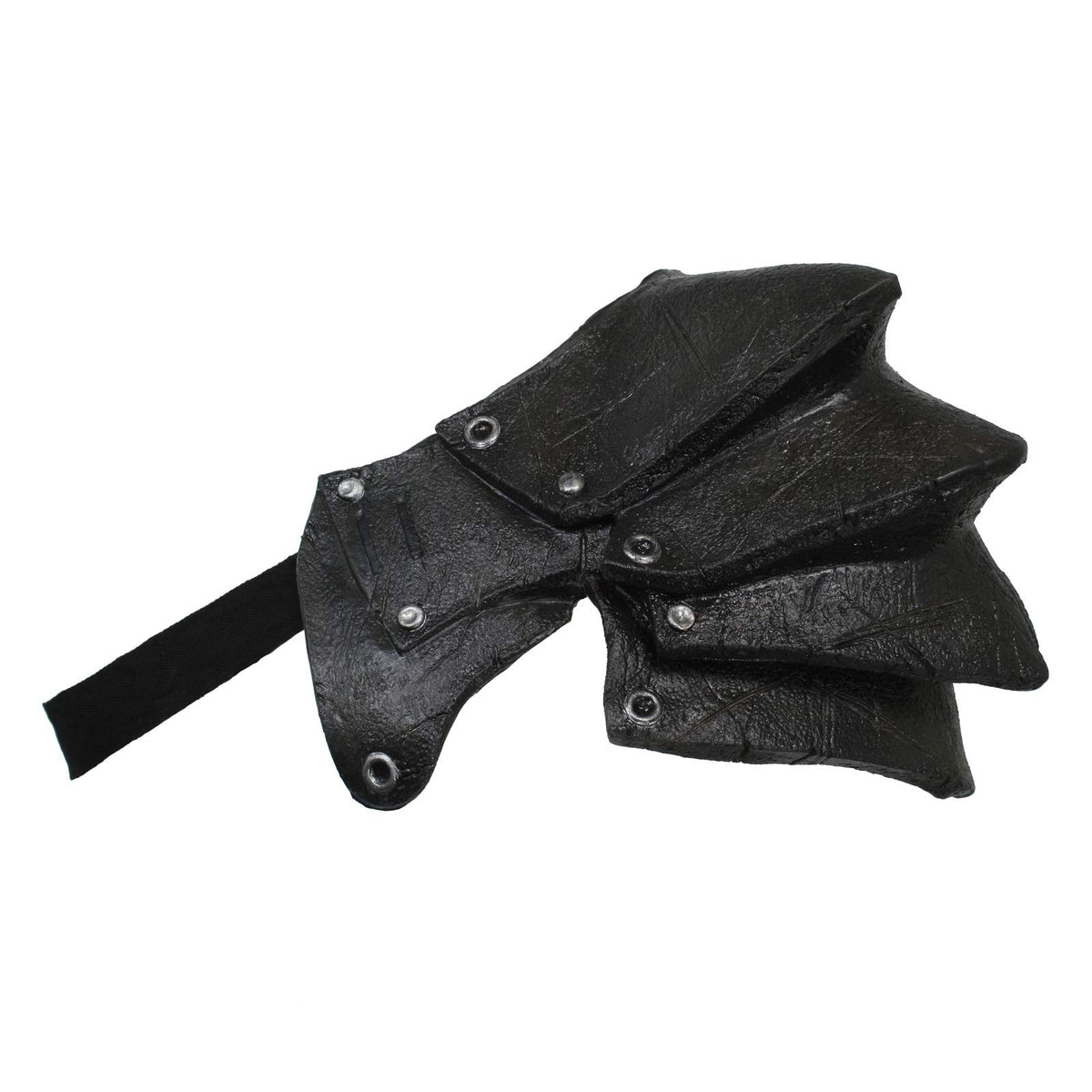 Ghoulish Productions Black Pauldron shoulder armour worn for authentic cosplay look