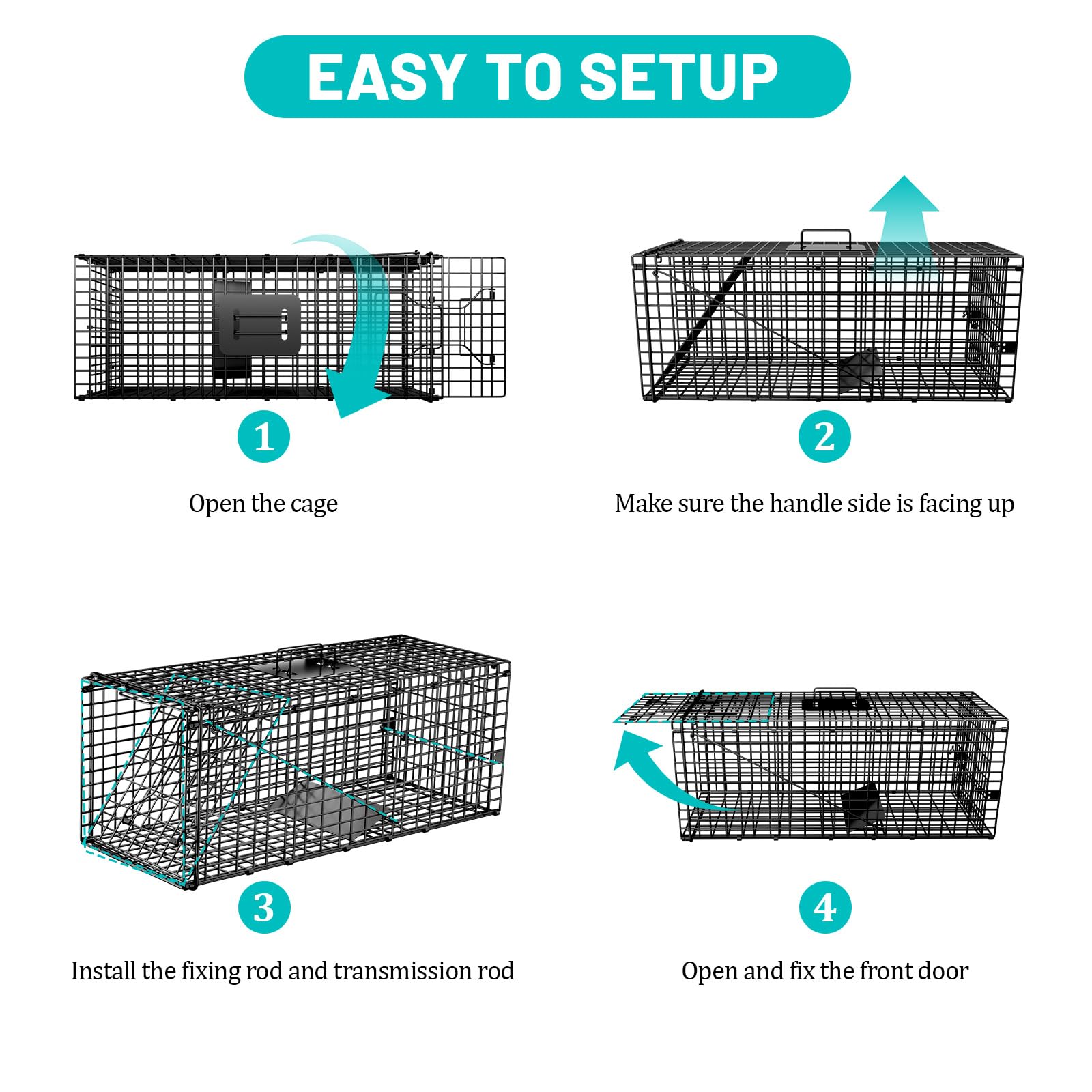 GHYKL Live Trap compact fold for storage and transport