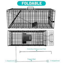 GHYKL Live Trap rear door design shown for safe, humane release