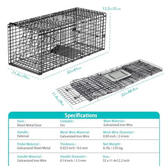 GHYKL Live Trap side profile highlights portable carry handle for quick relocation