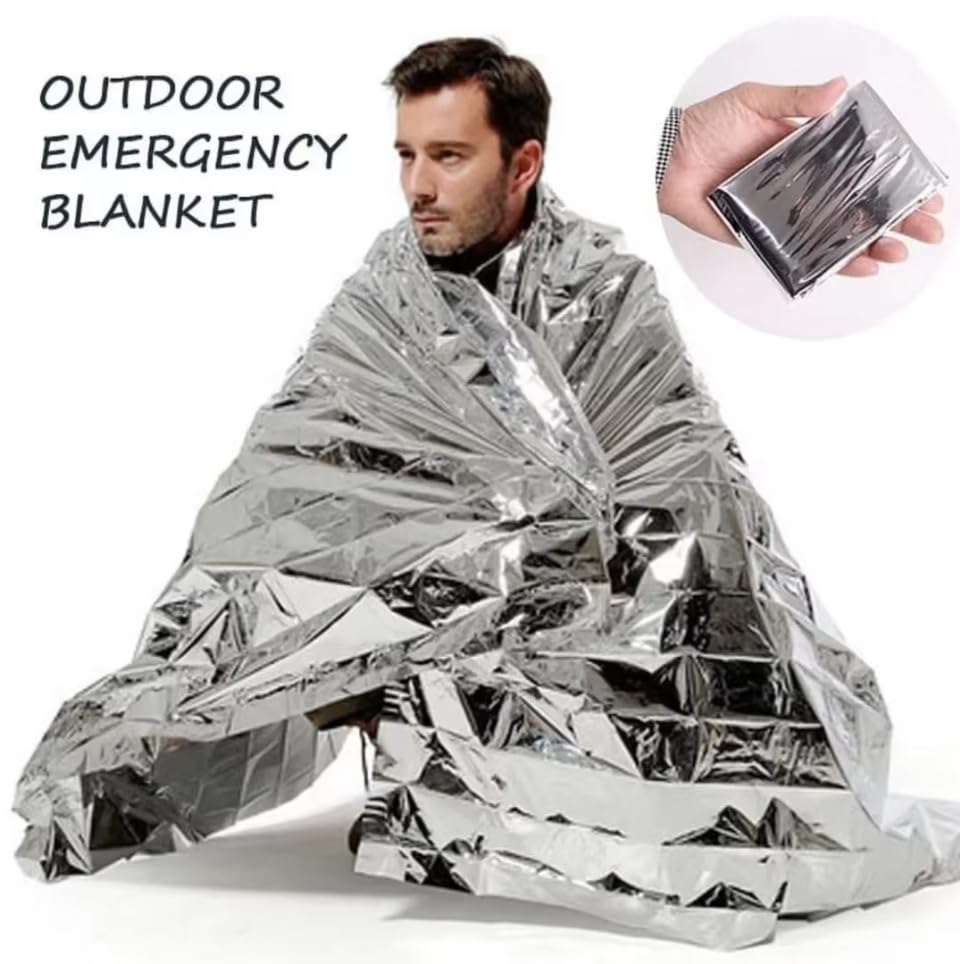 GIANT PANDA TRADING survival blanket for outdoor outreach and donations.