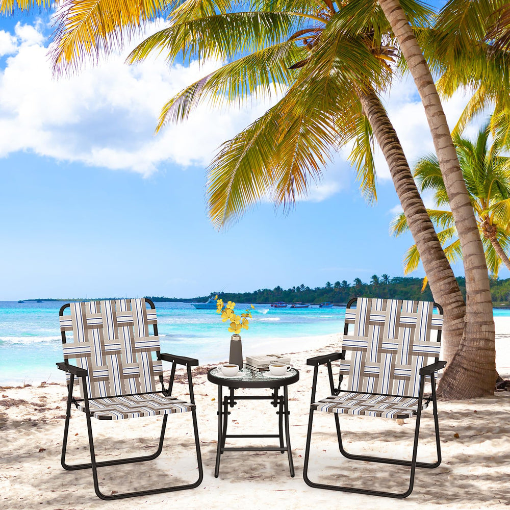 Giantex chair with 265lbs capacity supports diverse outdoor seating.