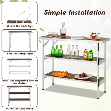 Giantex aluminum frame is rustproof and sturdy for frequent use