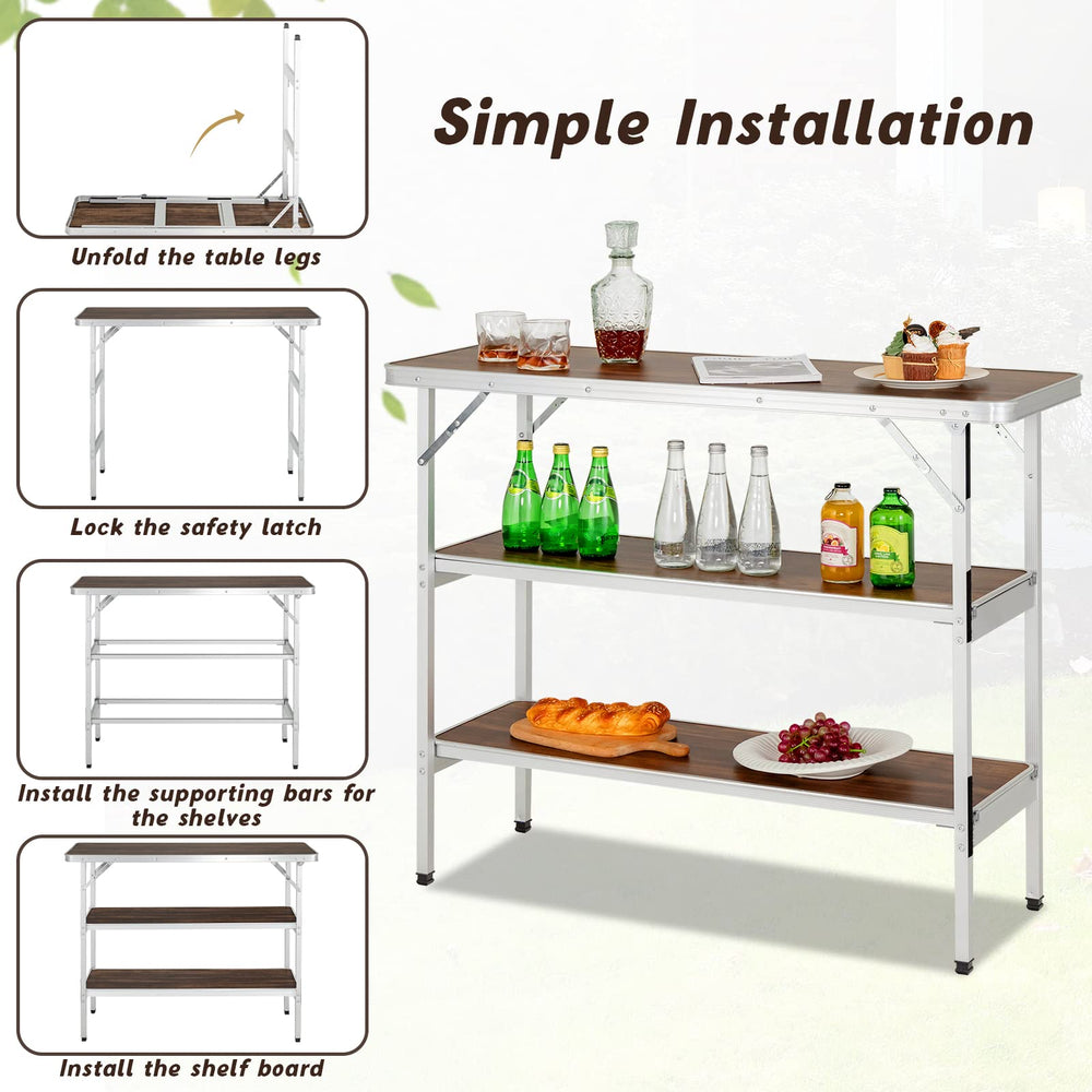 Giantex aluminum frame is rustproof and sturdy for frequent use