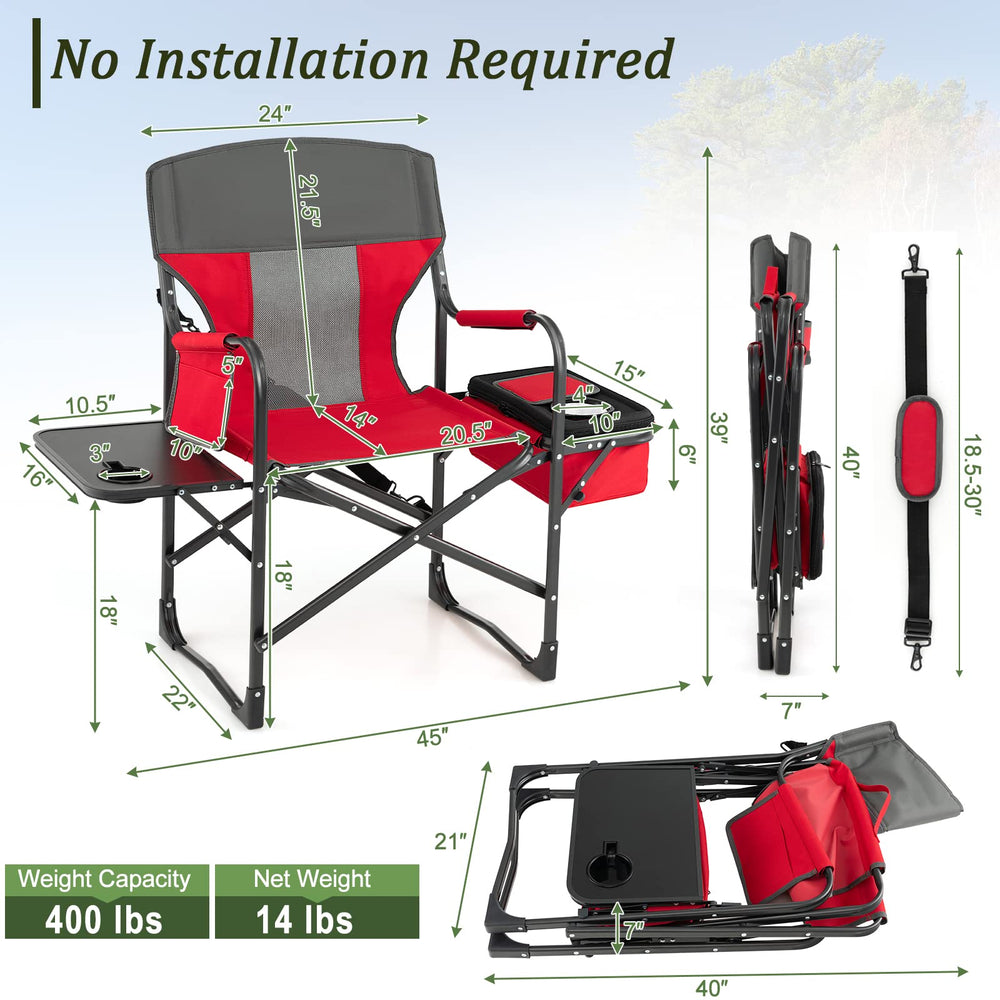 Giantex cooler-bag keeps beverages cold during outdoor activities.