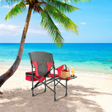 Giantex folding-director-chair adapts to camping, fishing, or lounging scenarios.