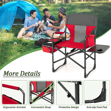 Giantex non-slip-feet prevent sliding on uneven ground.