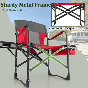 Giantex reinforced-x-frame adds stability for varied outdoor use.