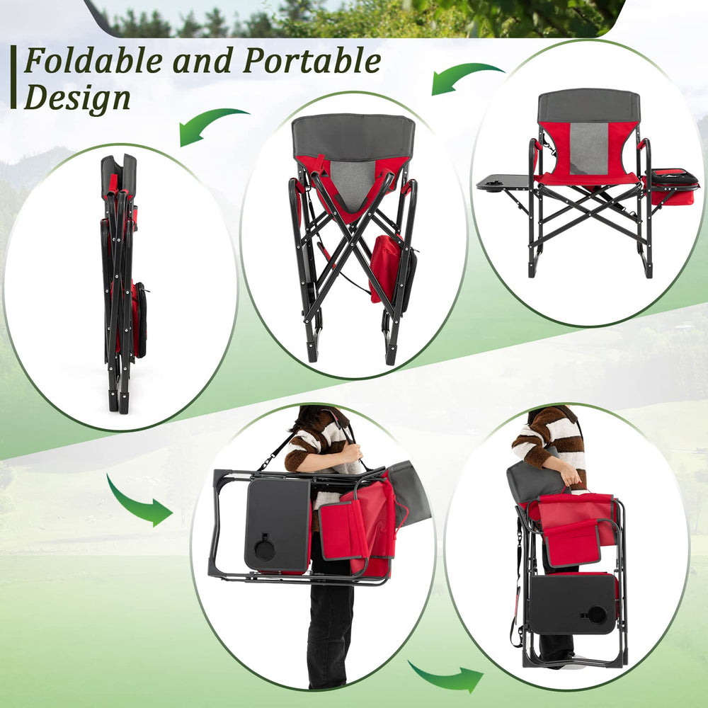 Giantex shoulder-strap enables easy carrying for quick setup.