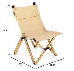 Giantex canvas seat close-up demonstrates durable fabric for outdoor use