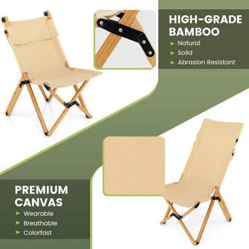 Giantex carrying bag with folded chair enables compact storage and transport