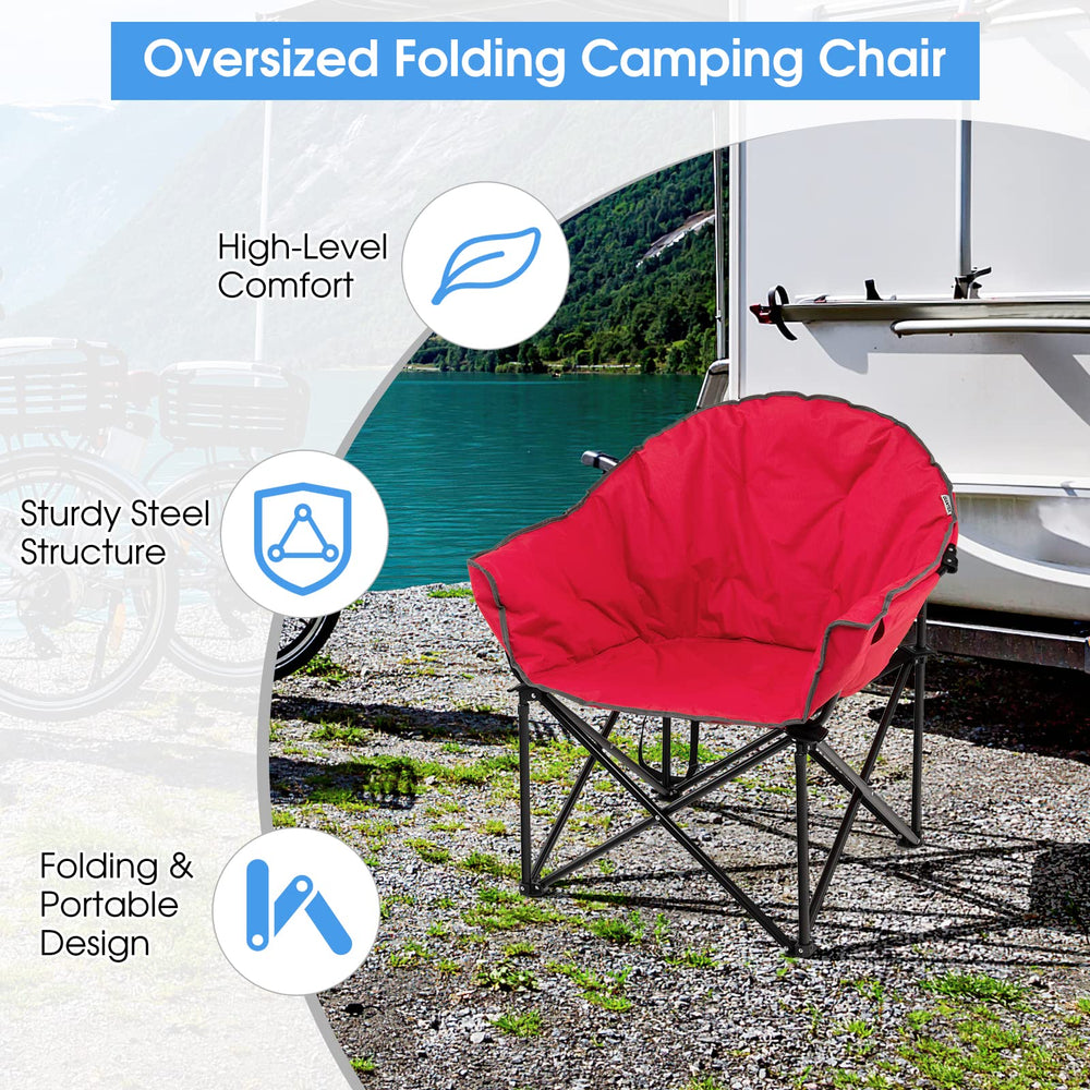 Giantex cotton-padded seat provides softness and breathability on warm days