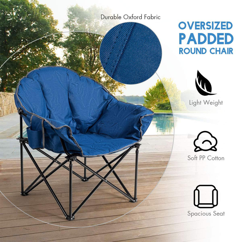 Giantex ergonomic backrest and oversized seat provide supportive seating.