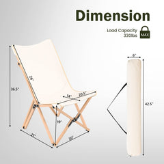 Giantex foldable camping chair emphasizes portability and easy transport to any site