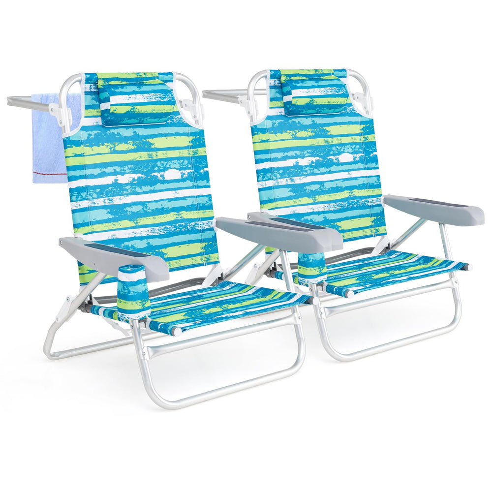Giantex folding chair with a 5-position backrest for customizable comfort.